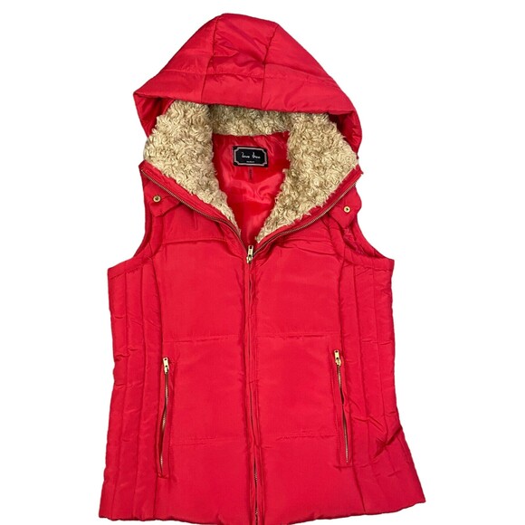 Love Tree Women's Red Vest Jacket Coat Size Medium- Light Weight - Picture 7 of 11